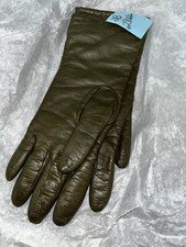 Vintage Saks 5th Avenue Leather Gloves. Cashmere Lined, Made In Italy.