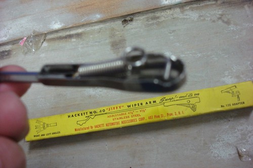 HACKETT NO. 40 "JIFFY" Windshield Wiper Arm, NOS w/box - Picture 3 of 4