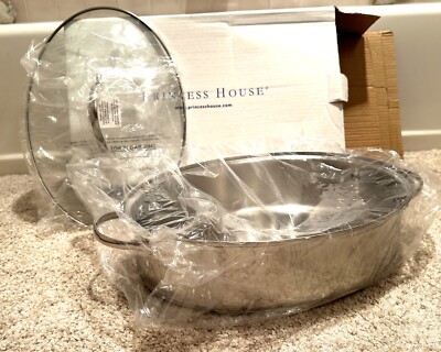 Princess House 7 Qt Stainless Steel Domed Roaster w/Lid (NIB) Classic #6454