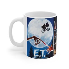 E.T. the Extra-Terrestrial Ceramic Mug 11oz, Dee Wallace, Henry Thomas, 80s