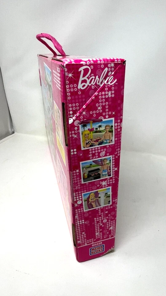 Mega Bloks 80228 Barbie Build ‘N Style Pool Party 159 Pieces NEW Sealed (2013) - Image 4 of 4