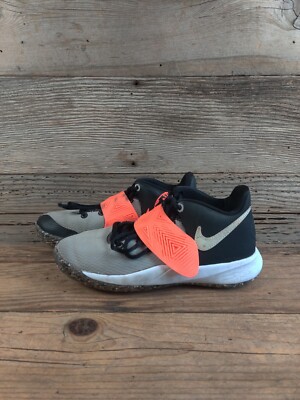 KYRIE FLYTRAP 3 SE GS 'LIGHT GREY BRIGHT CRIMSON' BOYS BASKETBALL SHOES sz 4Y