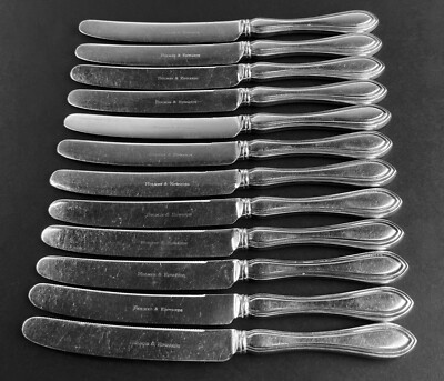 Rare Antique Set 12 Knives 7 1/4