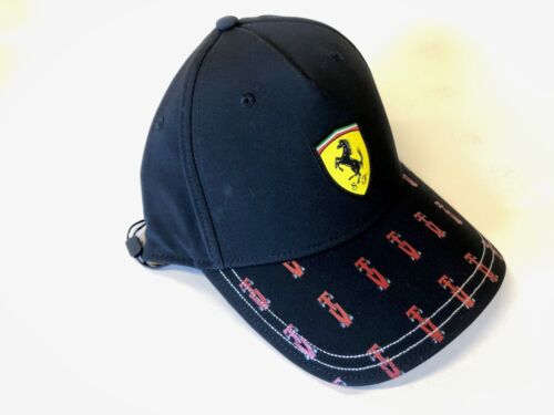 Official Ferrari Black Girl Glitter F-1 Car Shield Cap #270072787 Ferrari PHL - Afbeelding 1 van 1