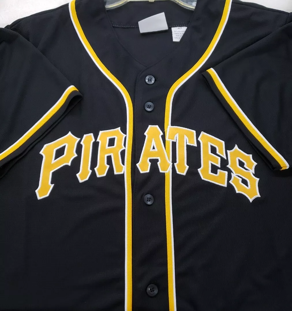 PITTSBURGH PIRATES 2023 OFFICIAL MLB FANATICS BASEBALL TEAM JERSEY TALL  BLACK