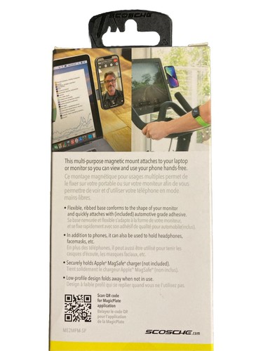 Scosche MagicMount Monitor Magnetic Phone Mount For PC Laptop Desktop Brand New - Picture 2 of 3