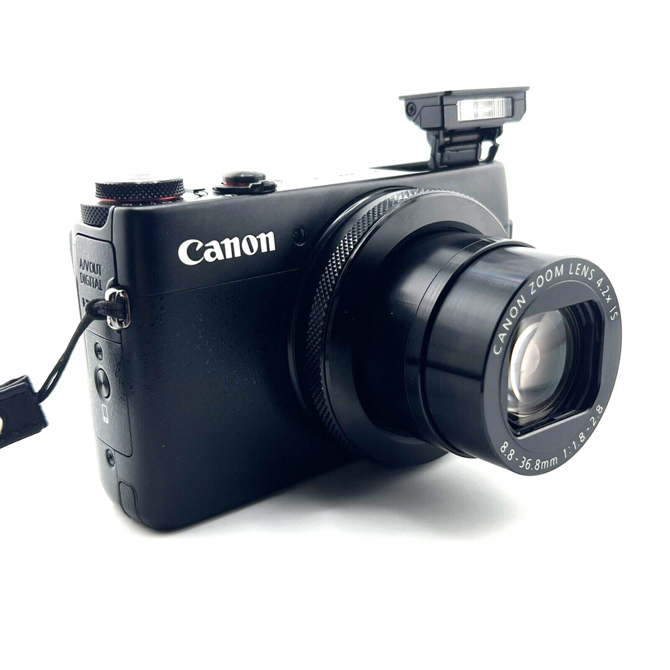 Canon PowerShot G7 X Digital Camera Black Kit 4.2x Zoom WiFi MINT