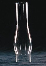 Clear Glass Lamp Chimney, Hurricane Globe 1 5/8 " Diameter Base x 6 1/2 " H