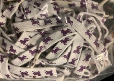 UNICORN PURPLE 1980's VINTAGE SHOE LACES 38 INCH NEW OLD STOCK 1 PAIR