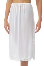 Ladies Waist Intimate Half Slip Underskirt White & Black 18" 24" 27" Sizes 12-26