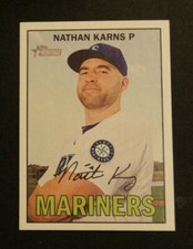 2016 Topps Heritage, Seattle Mariners - NATHAN KARNS #16