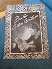 Vintage 1942 Booklet Bucilla Cotton Crochet Creations - Bedspreads scarfs etc — photo 1