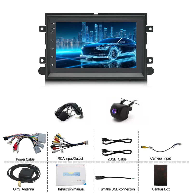 PARA FORD F150 2004 2005 2006-2008 COCHE ESTÉREO RADIO ANDROID 14 CARPLAY REPRODUCTOR GPS Foto 3 de 4
