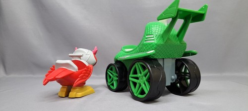 PJ MASKS Gekko grünes Fahrzeug + EULENFAHRZEUG - Bild 5 von 8