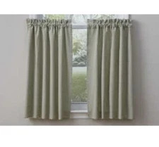 Park Designs Mason Jar Tiers Panels  36" x 72" Set - Thyme Green & Ivory Gingham