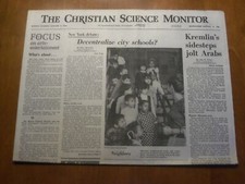 1968 JAN 9 THE CHRISTIAN SCIENCE MONITOR-KREMLIN'S SIDESTEPS JOLT ARABS- NP 4620