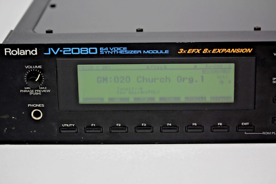 Roland ローランド JV-2080 64ボイス シンセシスモジュール Roland JV-2080 64 Voice Rack Synth Module synthesizer Excellent