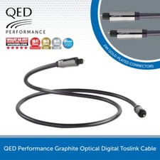QED Performance Graphite Optical Digital Interconnect Toslink Cable 1.5m