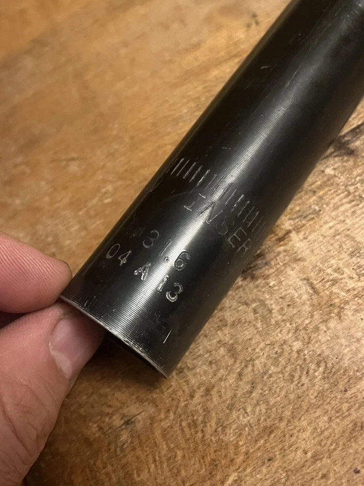 Tija de sillín vintage Bontrager Sport 31,6 265 mm longitud 90s 00s MTB bicicleta de turismo Foto 4 de 4