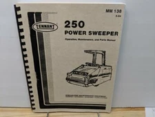 Tennant 250 Power Sweeper Operation, Maintenance and Parts Manual