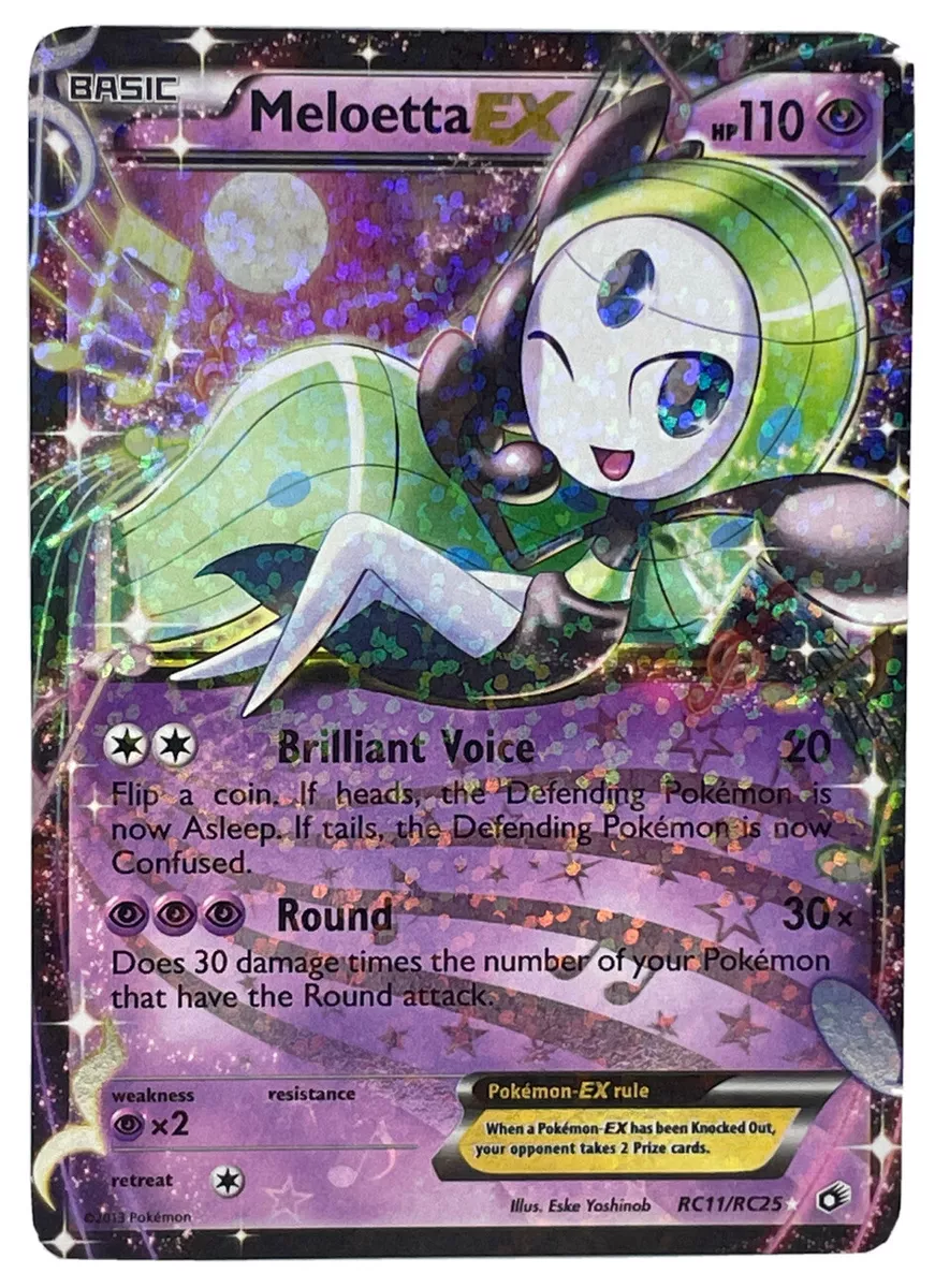 Pokémon TCG Meloetta EX RC11/RC25 Ultra Rare Black & White Legendary  Treasures