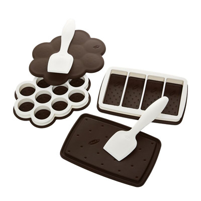 Chef'n Sweet Spot Ice Cream Sandwich Maker, Set of 2, Brown