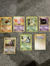 7 Base Set Pok mon Cards RARE