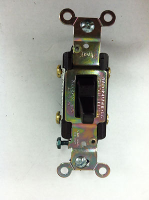 Eagle CS220B Brown Quiet Toggle Light Switch 2 Pole