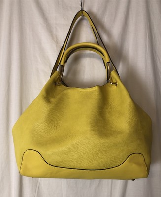 large yellow purse