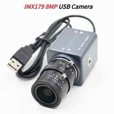 Camera 8MP,Mini Case Webcam With 5-50mm 2.8-12mm Varifocal CS Lens,Plug And Play