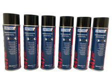 6 x DINITROL 447 Black Stone Chip 500ml Aerosol Spraydose Geh&auml;use Rostdicht