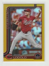 2025 Topps Series 1 Nick Lodolo 21 Base Gold Foil /50 Cincinnati Reds