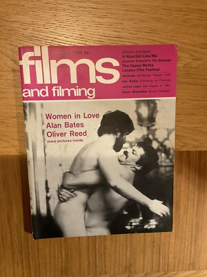   FILMS AND FILMING MAGAZINE 1969 DEC ALAN BATES OLIVER REED NATALIE DELON
