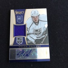 2014-15 Select Tyler Toffoli Rookie Jersey Auto Autograph RC 161/199 #290 Kings