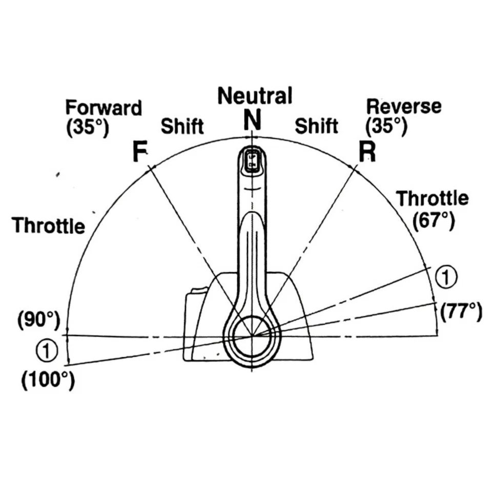 704-48205-P1 For YAMAHA Outboard Single Top Console Mount  Remote Control Box - Image 4 of 4