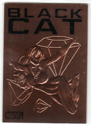 MARVEL 2012 BRONZE AGE E4 BRONZE EMBOSSED INSERT TRADING CARD BLACK CAT