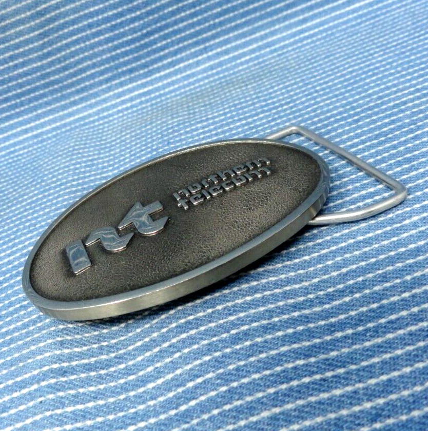 Northern Telecom Employee Belt Buckle NT Nortel Vintage 70s Jostens      .GTA389