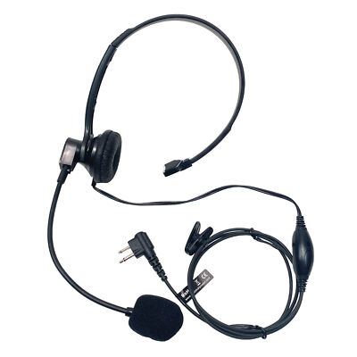 Overhead Headphone with Boom Mic and VOX PTT for Motorola Two Way Radio CP200