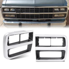 Pair Headlight Bezel Door Set For Chevrolet G10 G20 G30 1992-95 Driver&Passenger