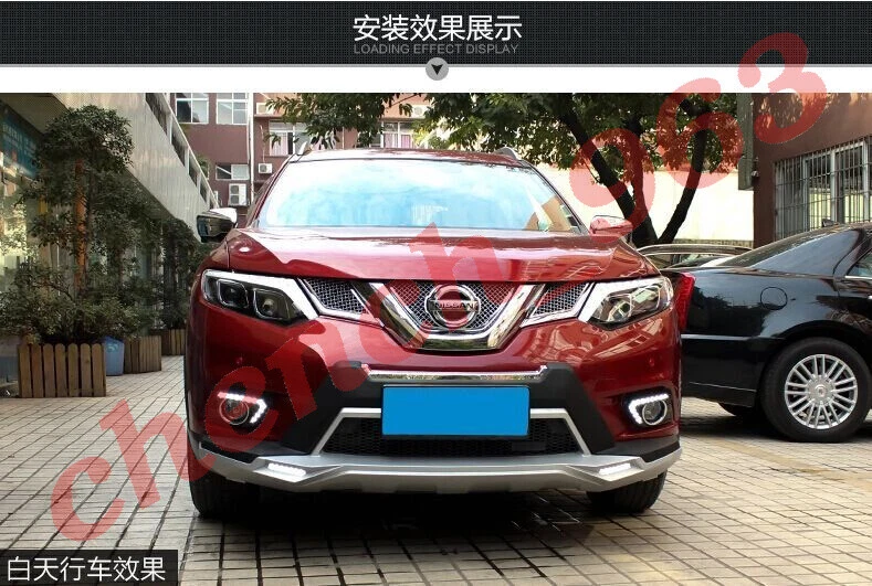 2 светодиодные дневные ходовые огни противотуманные фары с указателем поворота для Nissan X-Trail 2014-16 - Изображение 4 из 4