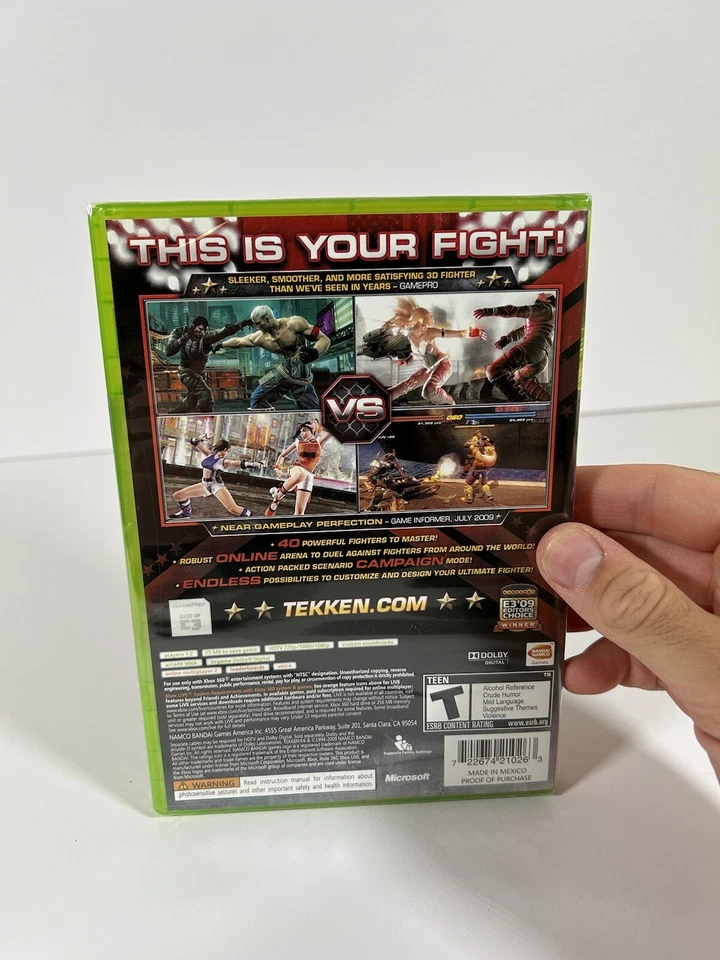 TEKKEN 6 BLACK LABEL XBOX 360 W/ LIMITED EDITION SLIPCOVER BRAND NEW VIDEO GAME - Image 4 of 4