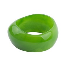 Punk Multiple Color Acrylic Resin Irregular Geometric Bangle Bracelet Tortoisesh