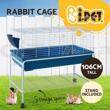 i.Pet Rabbit Cage Indoor Guinea Pig Cage Hutch Bunny Ferret Enclosure Carrier