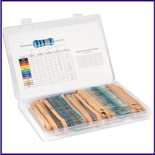 1000 PCS Resistor Kit 1/4 W -1 Premium Metal Film Resistors Assortment Kit 25