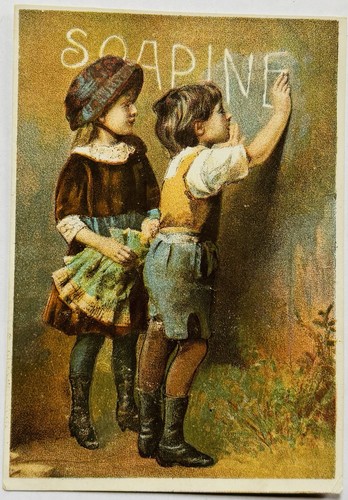 Cute 1880’s Era Soapine, Providence R. I. Victorian Trade Card!!
