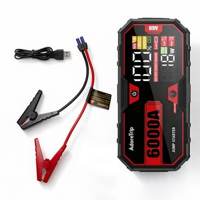 6000A Auto Starthilfe Jump Starter KFZ Ladegerät Booster PowerBank Supersafe 12V