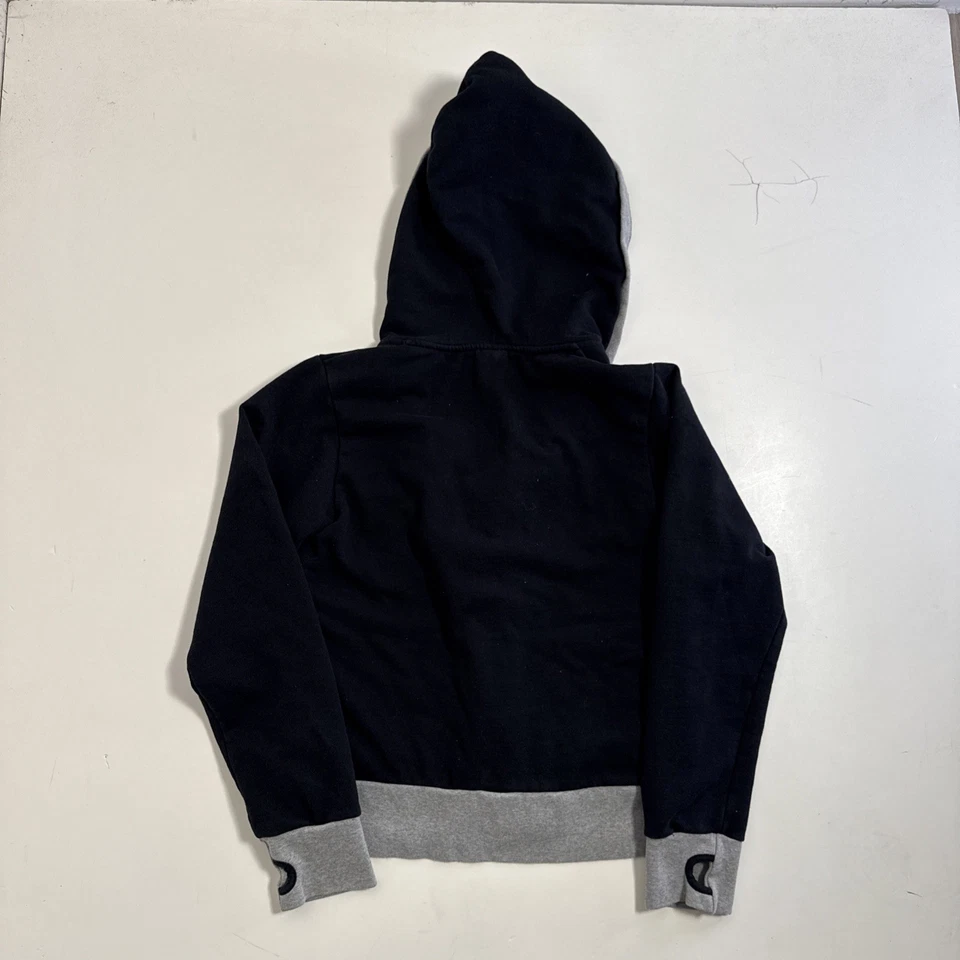 Sullen Angels Hoodie Sweatshirt Women’s Size XL Black Gray Full Zip Y2K - Image 2 of 4