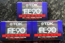 Nastri audiocassette vuoti TDK FE90 x3 - nuovi e sigillati