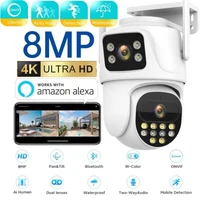8MP Wireless IP Camera WIFI Outdoor CCTV PTZ Smart Home Security IR Cam IP66 4K