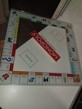 Monopoly Glass Tempered Game Board Only Property Trading Hasbro Tabletop Game
